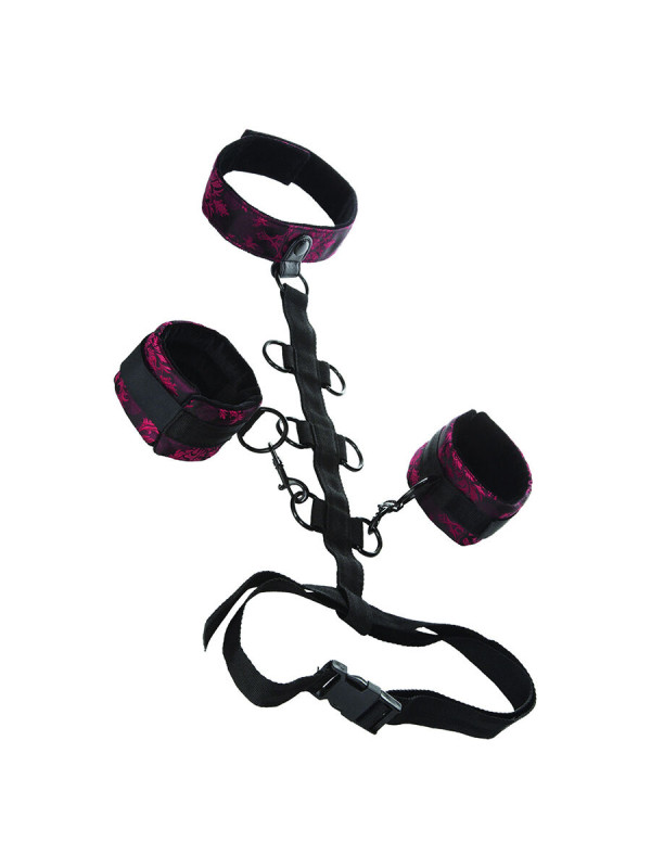 COLLAR BONDAGE CALEXOTICS SUJECIÓN AJUSTABLE ESPOSAS DE LA MARCA CALEXOTICS