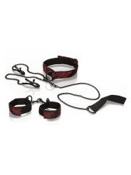 KIT BDSM SUMISIÓN CALEXOTICS ESPOSAS ANTIFAZ PINZAS DE LA MARCA CALEXOTICS