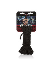 CUERDA BONDAGE BDSM 10M NEGRA SHIBARI CALEXOTICS SCANDAL DE LA MARCA CALEXOTICS