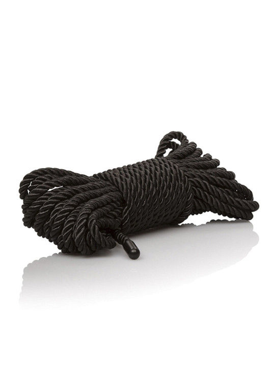 CUERDA BONDAGE BDSM 10M NEGRA SHIBARI CALEXOTICS SCANDAL DE LA MARCA CALEXOTICS