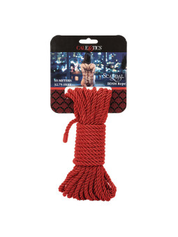 CUERDA BONDAGE BDSM ROJA 10M CALEXOTICS SCANDAL SHIBARI DE LA MARCA CALEXOTICS