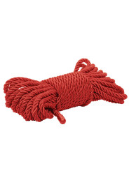 CUERDA BONDAGE BDSM ROJA 10M CALEXOTICS SCANDAL SHIBARI DE LA MARCA CALEXOTICS