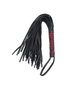 LÁTIGO BDSM CALEXOTICS SCANDAL ROJO Y NEGRO PVC DE LA MARCA CALEXOTICS