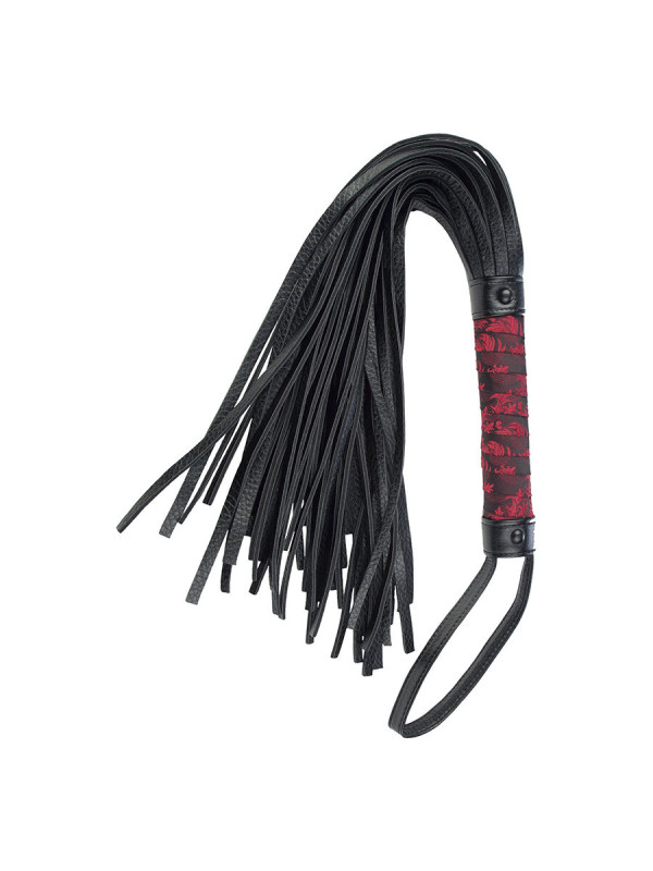 LÁTIGO BDSM CALEXOTICS SCANDAL ROJO Y NEGRO PVC DE LA MARCA CALEXOTICS