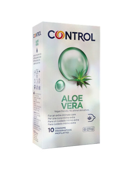 PRESERVATIVOS LUBRICADOS CON ALOE VERA 10 UNIDADES DE LA MARCA CONTROL CONDOMS