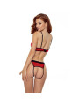 BODY SENSUAL PORIGELIA ROJO Y NEGRO TALLA S/M DE LA MARCA PASSION WOMAN SETS