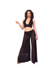 CONJUNTO LENCERÍA SENSUAL TRANSPARENTE CHILIROSE NEGRO DE LA MARCA CHILIROSE SETS
