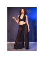 CONJUNTO LENCERÍA SENSUAL TRANSPARENTE CHILIROSE NEGRO DE LA MARCA CHILIROSE SETS