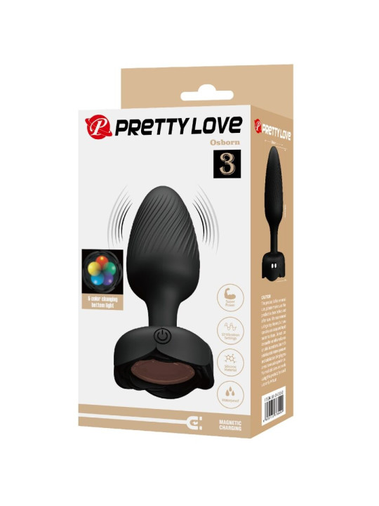 PRETTY LOVE OSBORN PLUG ANAL LED ILUMINADO ERGONÓMICO DE LA MARCA PRETTY LOVE