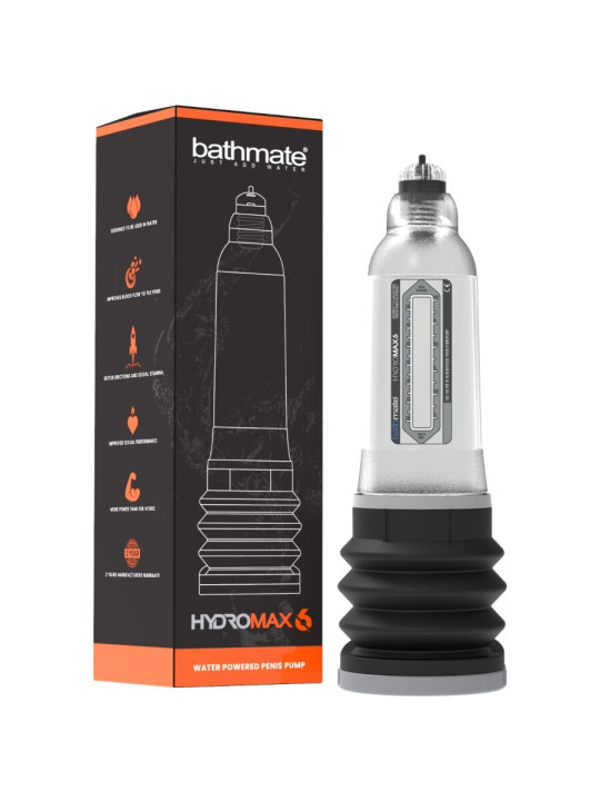 BATHMATE HYDROMAX 6 BOMBA DE AGUA TRANSPARENTE HIDRÁULICA DE LA MARCA BATHMATE