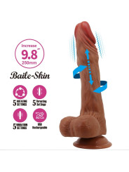 DILDO REALISTA CALISTO 25 CM PLACER INTENSO NATURAL DE LA MARCA BAILE VIBRATORS