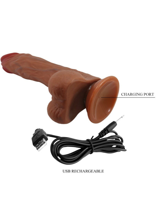 DILDO REALISTA CALISTO 25 CM PLACER INTENSO NATURAL DE LA MARCA BAILE VIBRATORS