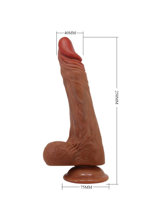 DILDO REALISTA CALISTO 25 CM PLACER INTENSO NATURAL DE LA MARCA BAILE VIBRATORS