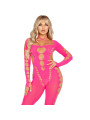 BODYSTOCKING ROSA ESPALDA ABIERTA LEG AVENUE TALLA ÚNICA DE LA MARCA LEG AVENUE BODYSTOCKINGS