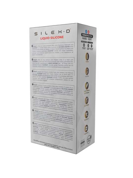 CONSOLADOR REALISTA SILICONA LÍQUIDA TERMORREACTIVO 20CM DE LA MARCA SILEXD