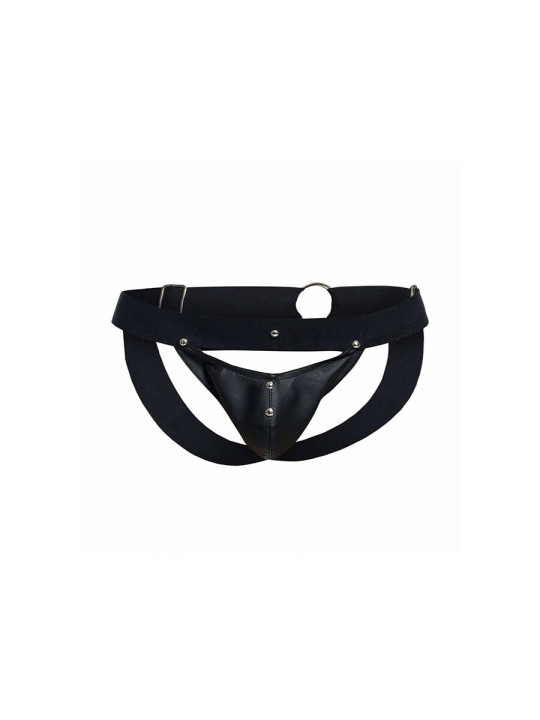JOCKSTRAP DEPORTIVO NEGRO CUERO SINTÉTICO TALLA ÚNICA DE LA MARCA MOB