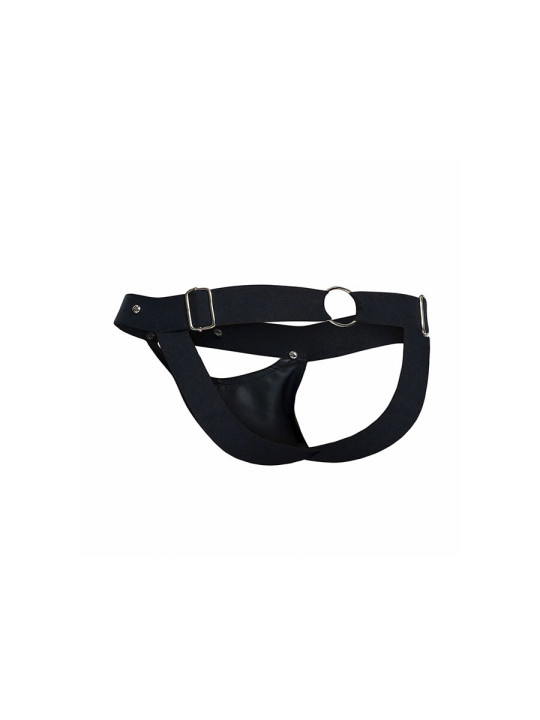 JOCKSTRAP DEPORTIVO NEGRO CUERO SINTÉTICO TALLA ÚNICA DE LA MARCA MOB
