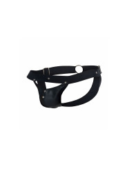 JOCKSTRAP DEPORTIVO NEGRO CUERO SINTÉTICO TALLA ÚNICA DE LA MARCA MOB