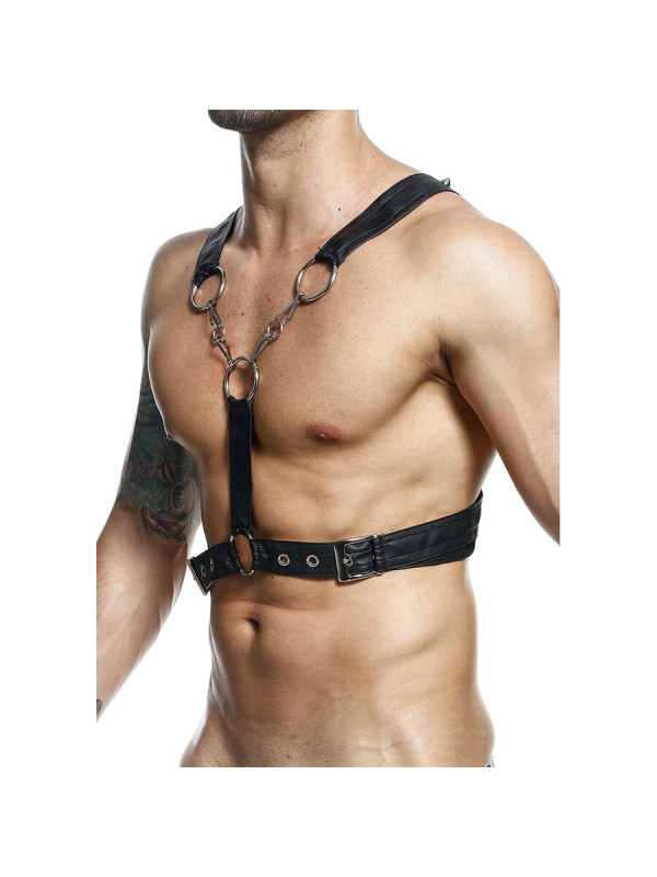 ARNÉS SADOMASOQUISTA CADENAS CRUZADAS NEGRO TALLA ÚNICA DE LA MARCA MOB