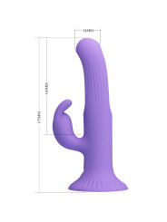 VIBRADOR RABBIT 12 MODOS ESTIMULACIÓN DUAL PRETTY LOVE DE LA MARCA PRETTY LOVE