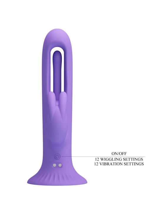 VIBRADOR RABBIT 12 MODOS ESTIMULACIÓN DUAL PRETTY LOVE DE LA MARCA PRETTY LOVE