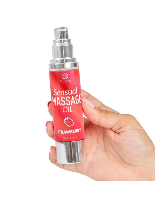 ACEITE DE MASAJE ERÓTICO FRESA - SECRETPLAY 50ML DE LA MARCA SECRETPLAY COSMETIC