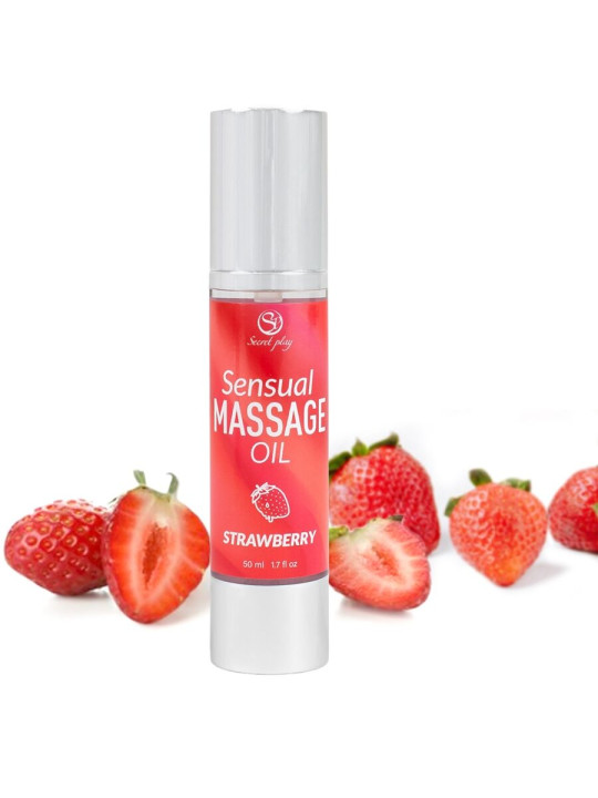ACEITE DE MASAJE ERÓTICO FRESA - SECRETPLAY 50ML DE LA MARCA SECRETPLAY COSMETIC