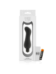 VIBRADOR G-SPOT SILICONA SUAVE NEGRO DOLCE VITA DE LA MARCA DOLCE VITA