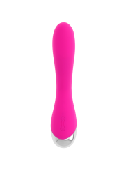 VIBRADOR CURVADO PUNTO G 10 MODOS SILICONA ROSA DE LA MARCA OHMAMA VIBRATORS
