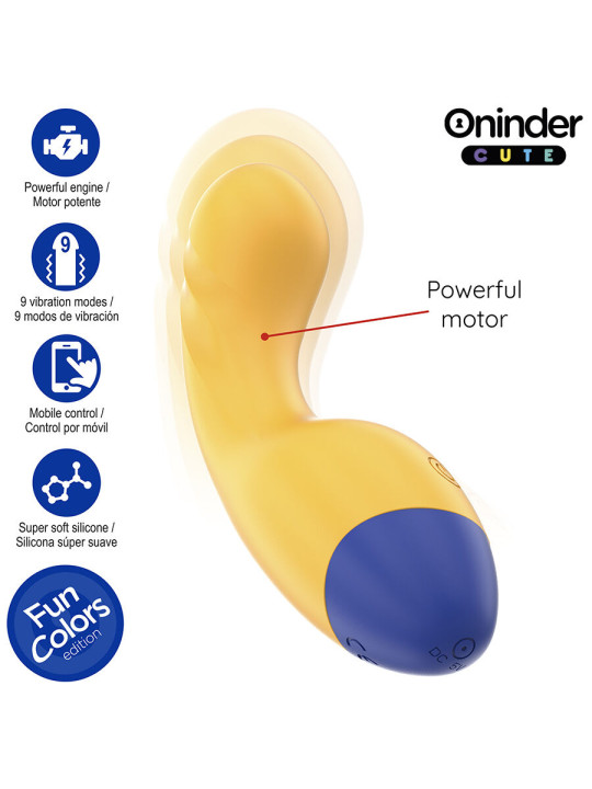 VIBRADOR APP CONTROL REMOTO ONINDER SILICONA MÉDICA DE LA MARCA ONINDER CUTE