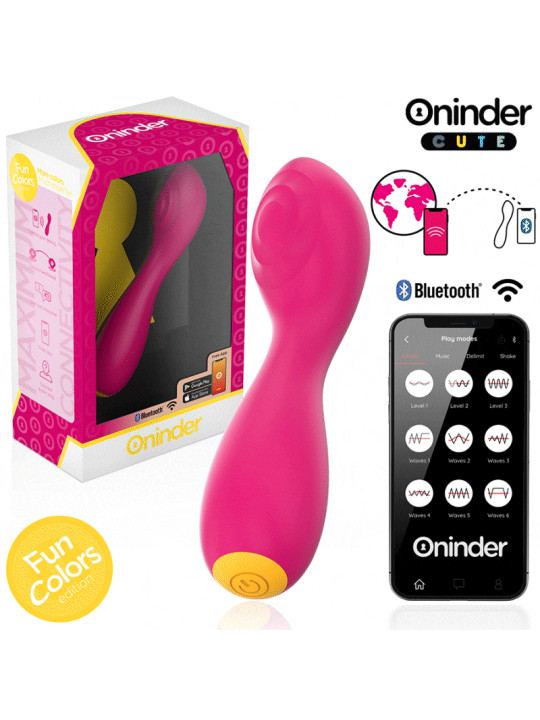 VIBRADOR APP TAPPING ONINDER CUTE - SILICONA MÉDICA DE LA MARCA ONINDER CUTE