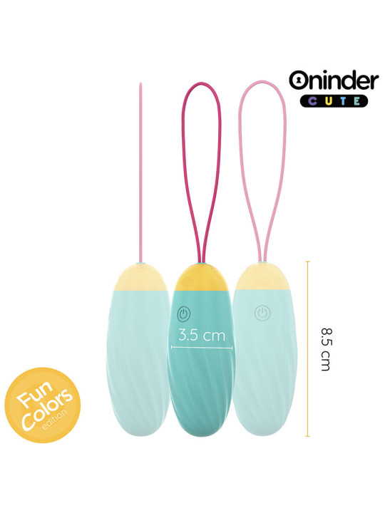 ONINDER HUEVO VIBRADOR APP CONTROL REMOTO SILICONA MÉDICA DE LA MARCA ONINDER CUTE