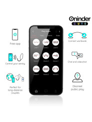 ONINDER HUEVO VIBRADOR APP CONTROL REMOTO SILICONA MÉDICA DE LA MARCA ONINDER CUTE