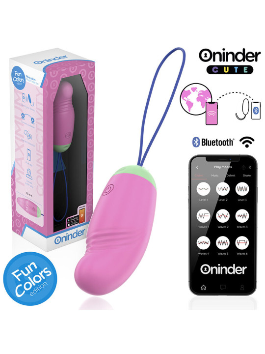 HUEVO VIBRADOR APP CONTROL REMOTO SILICONA MÉDICA 360° DE LA MARCA ONINDER CUTE