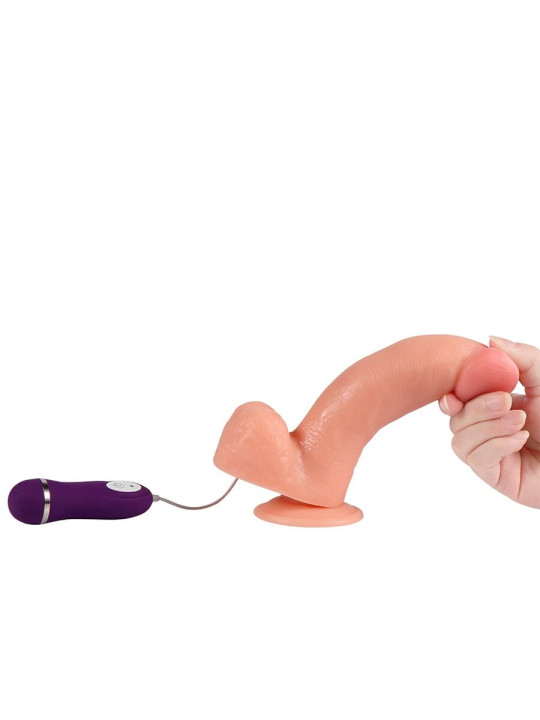 VIBRADOR ADAM CONTROL REMOTO SILICONA 21CM SHEQU DE LA MARCA SHEQU
