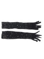 GUANTES TRANSPARENTES CON BRILLO NEGRO Y DIAMANTES SUBBLIME DE LA MARCA SUBBLIME ACCESORIES