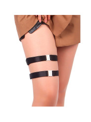 LIGUERO AJUSTABLE NEGRO CUERO SINTÉTICO SUBBLIME DE LA MARCA SUBBLIME ACCESORIES