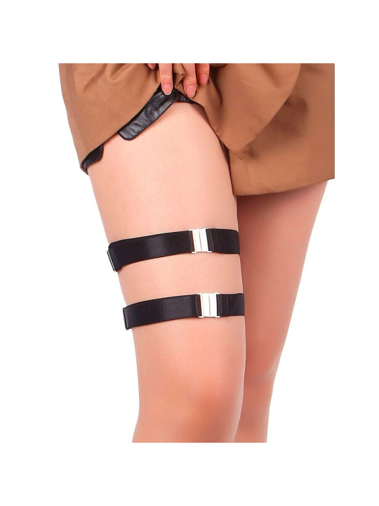 LIGUERO AJUSTABLE NEGRO CUERO SINTÉTICO SUBBLIME DE LA MARCA SUBBLIME ACCESORIES