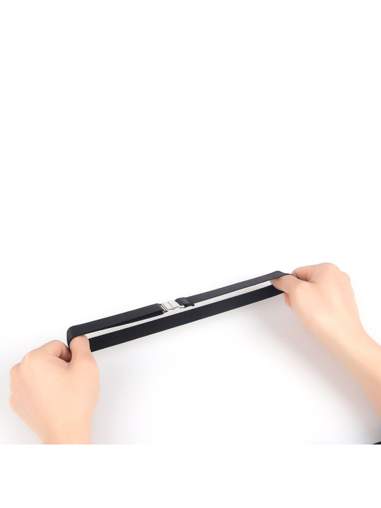 LIGUERO AJUSTABLE NEGRO CUERO SINTÉTICO SUBBLIME DE LA MARCA SUBBLIME ACCESORIES