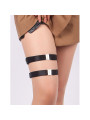 LIGUERO AJUSTABLE NEGRO CUERO SINTÉTICO SUBBLIME DE LA MARCA SUBBLIME ACCESORIES