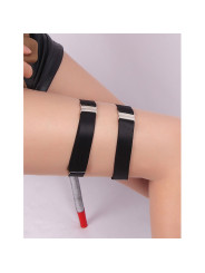 LIGUERO AJUSTABLE NEGRO CUERO SINTÉTICO SUBBLIME DE LA MARCA SUBBLIME ACCESORIES
