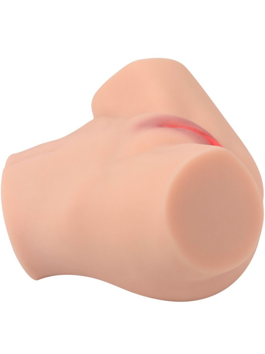 MASTURBADOR DOBLE ENTRADA REALISTICO VAGINA ANO SILICONA TPE DE LA MARCA XISE