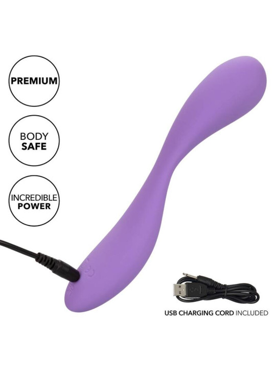 MASAJEADOR VIOLETA 10 VIBRACIONES SILICONA LÍQUIDA DE LA MARCA CALEXOTICS