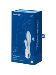 SATISFYER VIBRADOR RABBIT INFLABLE AZUL PUNTO G CLITORIS DE LA MARCA SATISFYER VIBRATOR