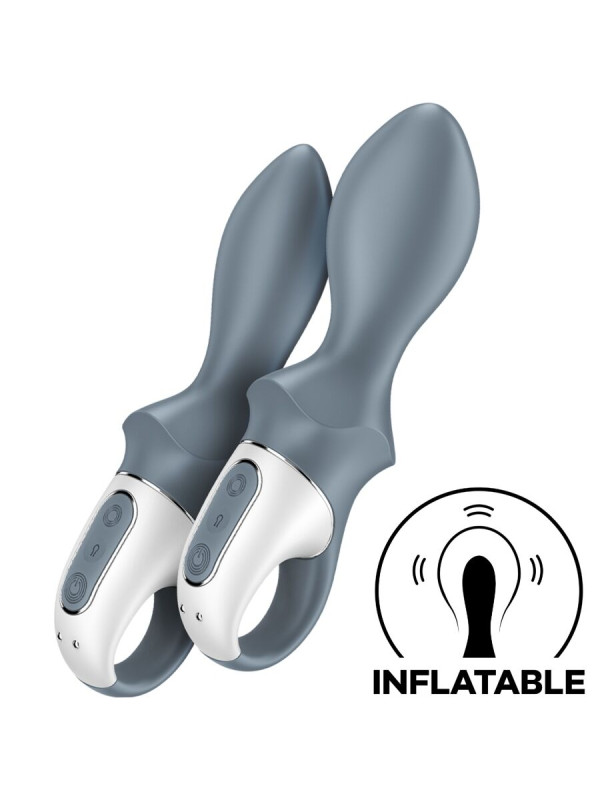 SATISFYER AIR PUMP BOOTY 1 VIBRADOR ANAL INFLABLE GRIS DE LA MARCA SATISFYER VIBRATOR