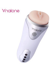 NALONE MASTURBADOR VIBRADOR ERGONÓMICO BLANCO INTENSO DE LA MARCA NALONE