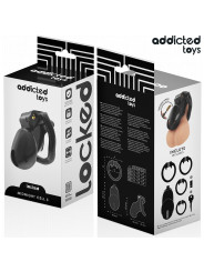 JAULA PENE TALLA S LOCKED MIDNIGHT CELL 4.8 CM BDSM DE LA MARCA ADDICTED TOYS LOCKED