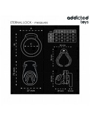 JAULA DE PENE LOCKED 9CM - ALEACIÓN ZINC SIN NÍQUEL DE LA MARCA ADDICTED TOYS LOCKED
