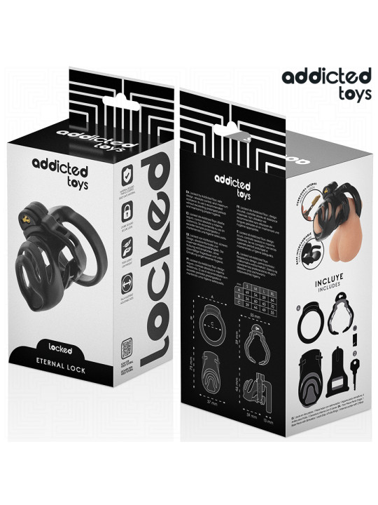 JAULA DE PENE LOCKED 9CM - ALEACIÓN ZINC SIN NÍQUEL DE LA MARCA ADDICTED TOYS LOCKED