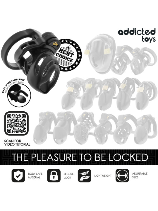 JAULA DE PENE LOCKED 9CM - ALEACIÓN ZINC SIN NÍQUEL DE LA MARCA ADDICTED TOYS LOCKED